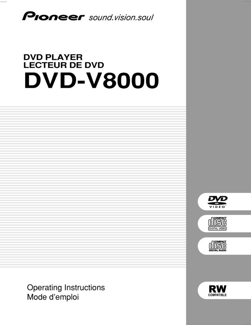 Pioneer V8000 - DVD Professional Player User manual