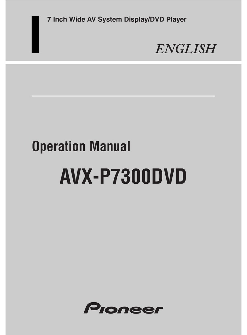 Pioneer AVX-P7300DVD User manual Pioneer AVX-P7300DVD User manual