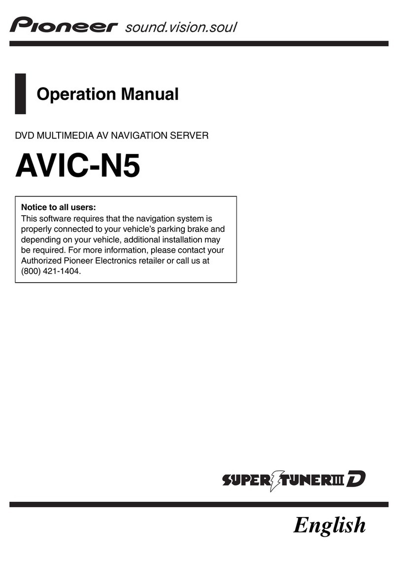 Pioneer Super Tuner IIID AVIC-N5 User manual
