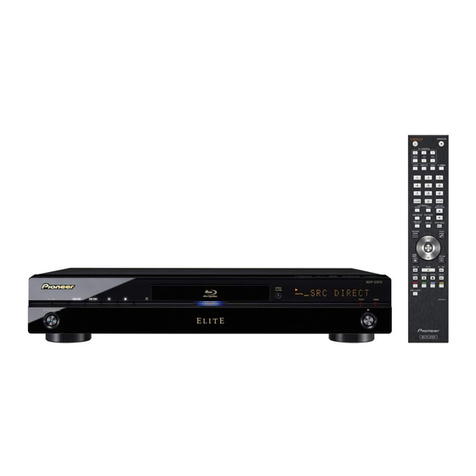 Pioneer BDP-23FD - Elite Blu-Ray Disc Player User manual