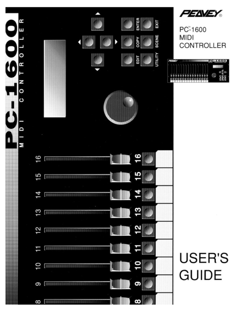 Peavey PC 1600 User manual