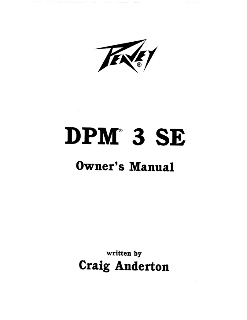 Peavey DPM 3SE User manual Peavey DPM 3SE User manual