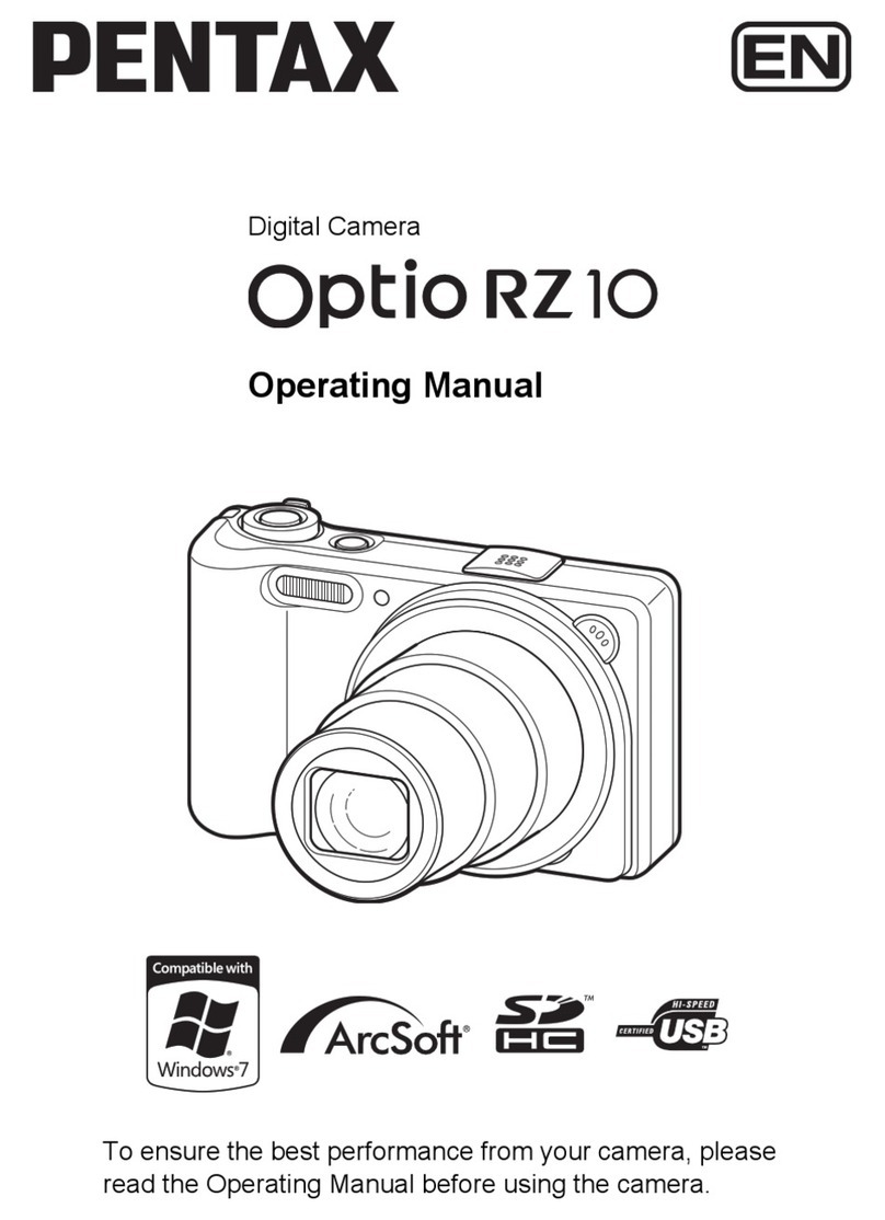 Pentax Optio RZ10 operating manual