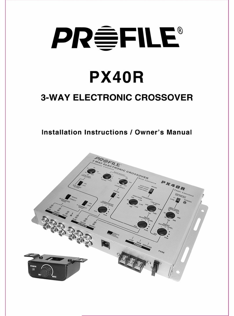 Profile PX40R Installation instructions & owner's manual Profile PX40R Installation instructions & owner's manual