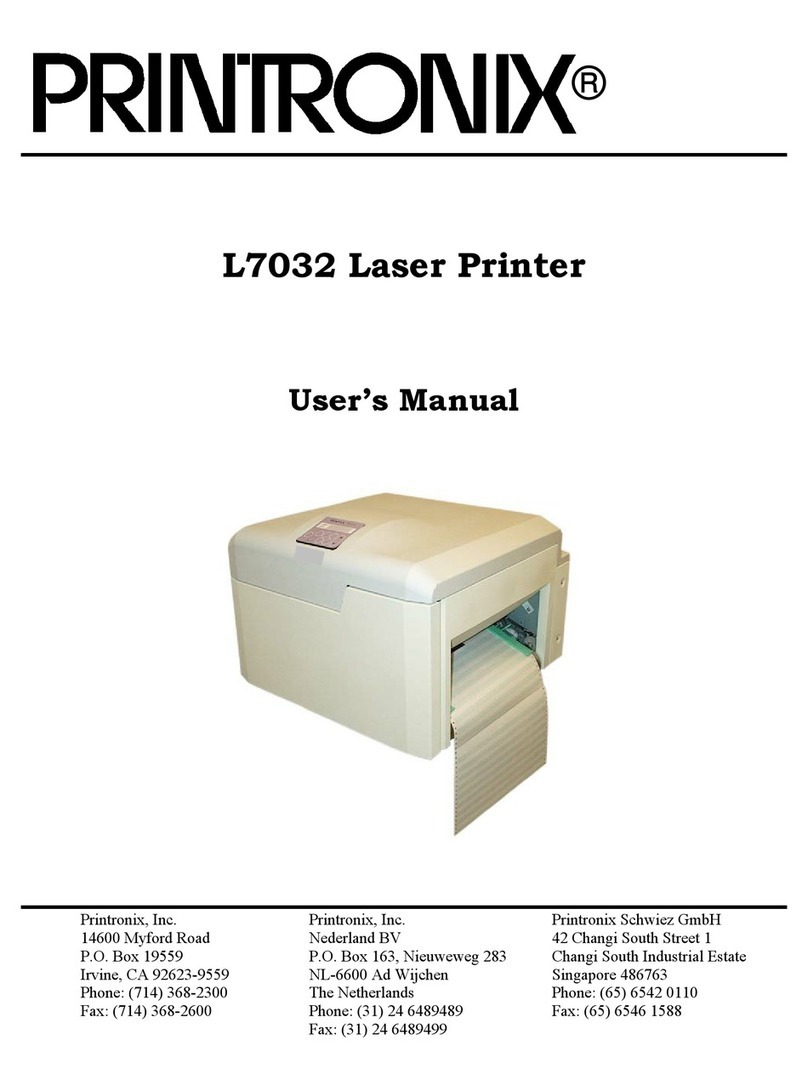Printronix L7032 User manual