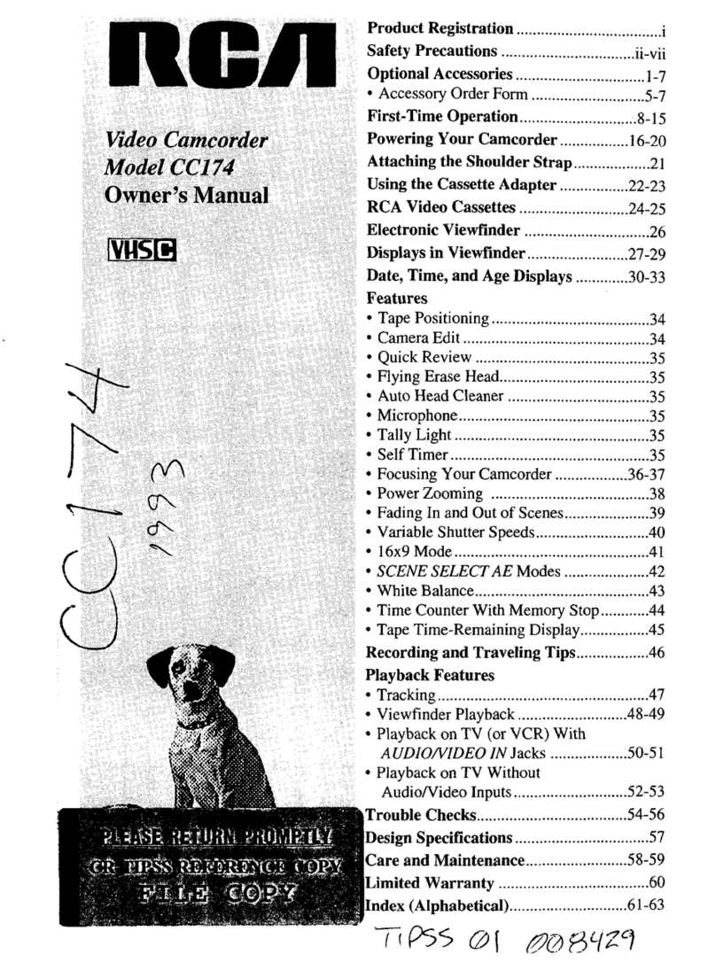 RCA CC174 User manual