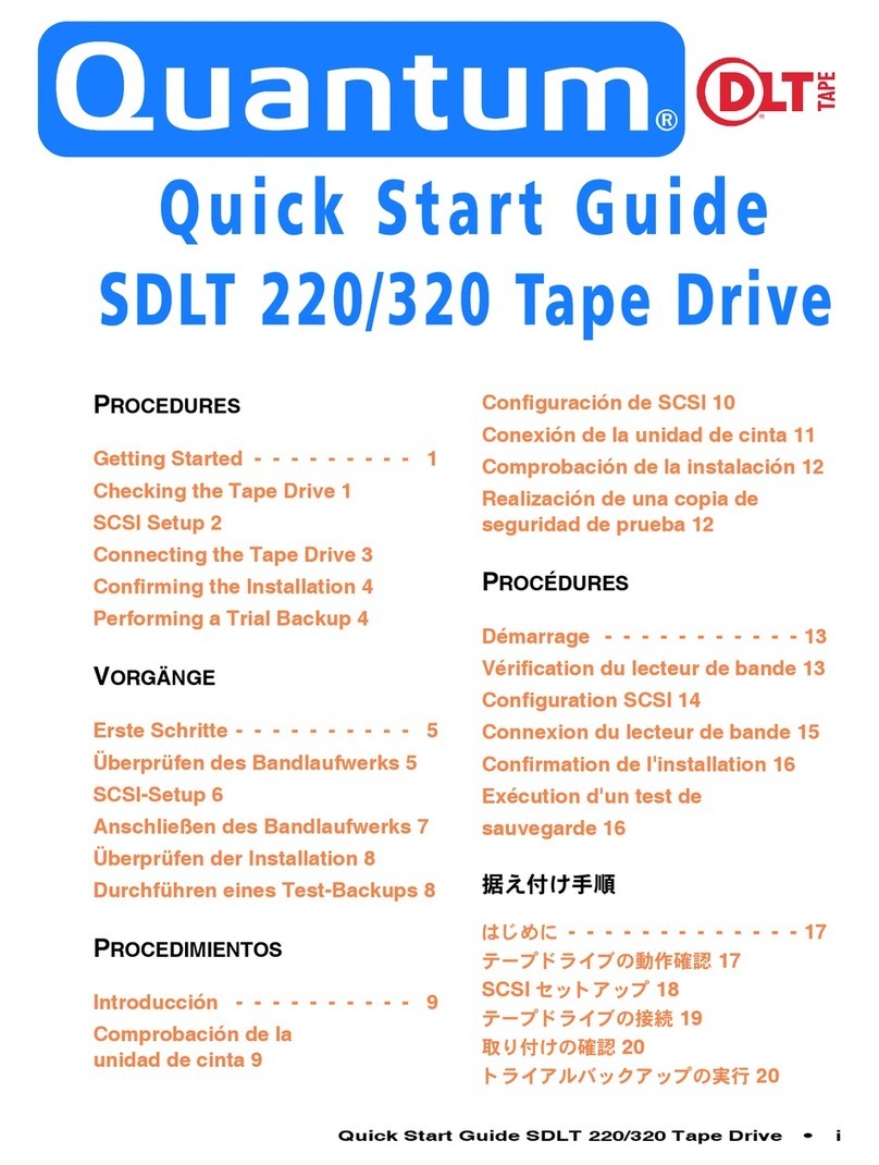 Quantum DLTtape SDLT 220 User manual