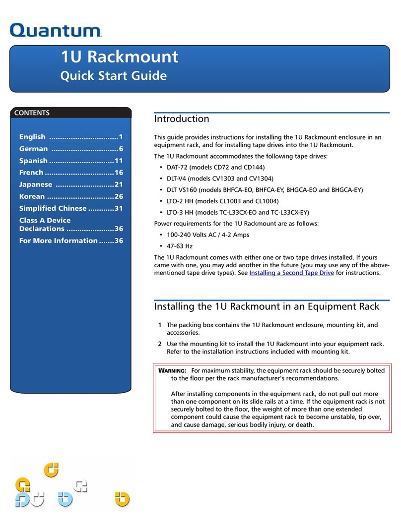 Quantum LTO 1U User manual