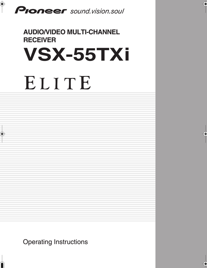 Pioneer Elite VSX-55TXi operating instructions