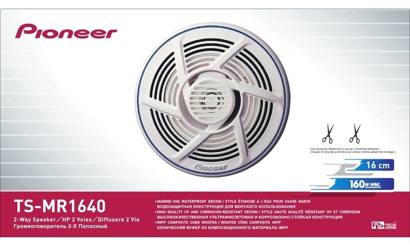 Pioneer TS-MR1640 User manual