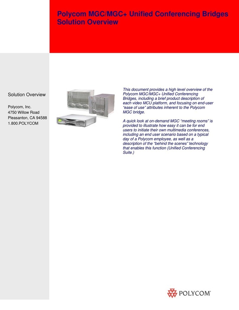Polycom MGC+100 ReadiConvene Installation guide