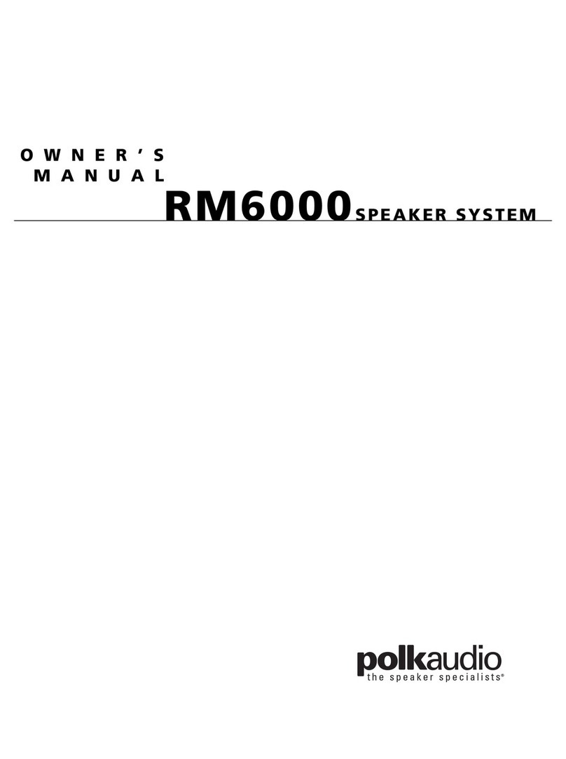 Polk Audio RM6000 User manual