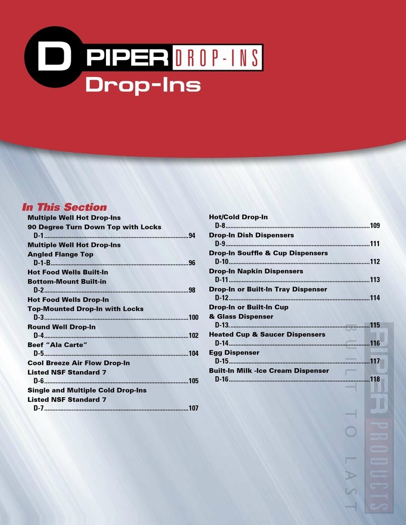 Piper Products 11QT-D-T-RU User manual