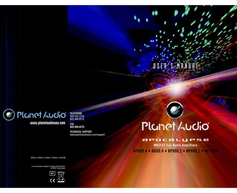Planet Audio Apocalypse AP600.2 User manual