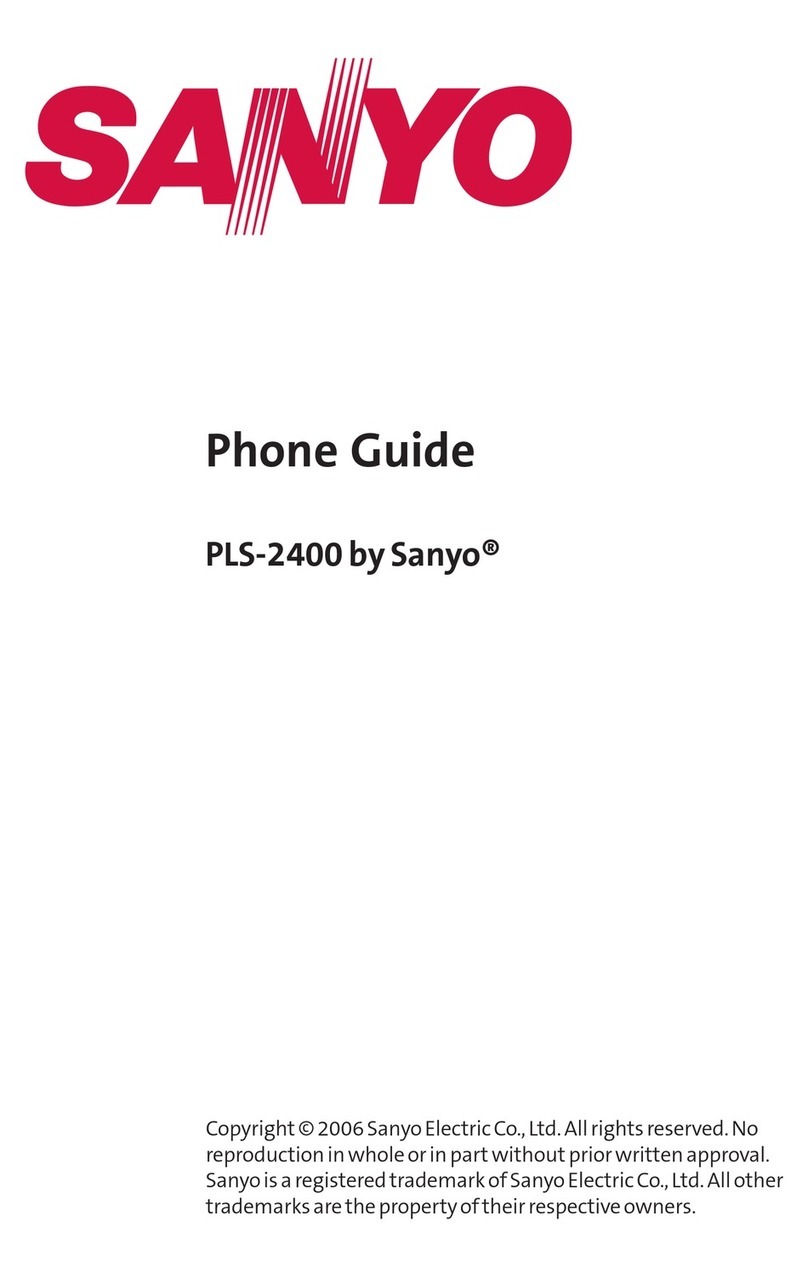 Sanyo PLS-2400 User manual Sanyo PLS-2400 User manual