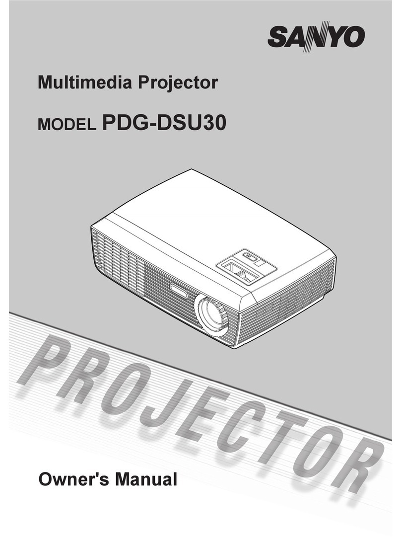 Sanyo PDG-DSU30 - 2500 User manual