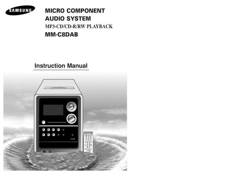 Samsung MM-C8DAB User manual