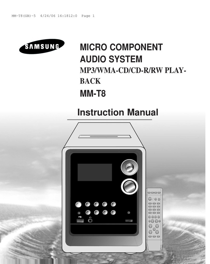 Samsung MM-T8 User manual