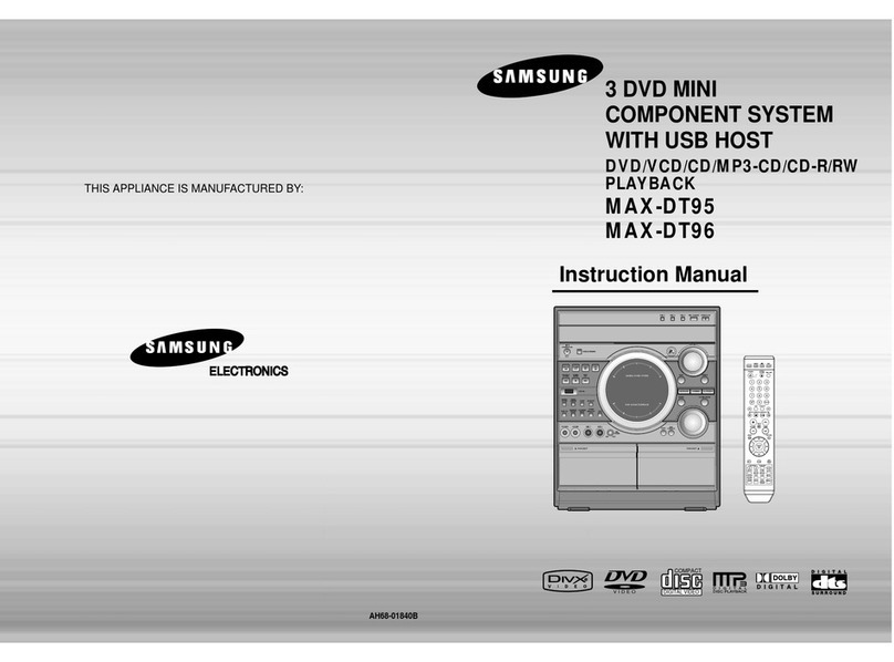 Samsung MAX-DT95 instruction manual
