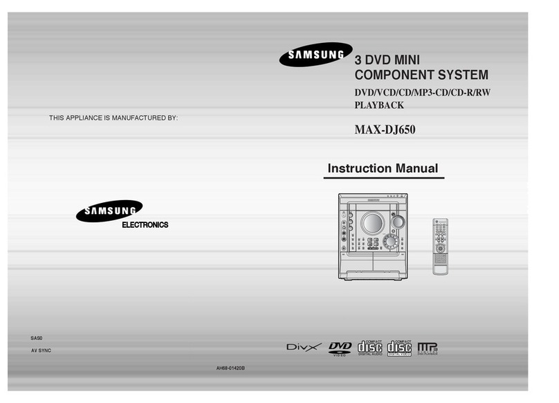 Samsung MAX-DJ650 instruction manual