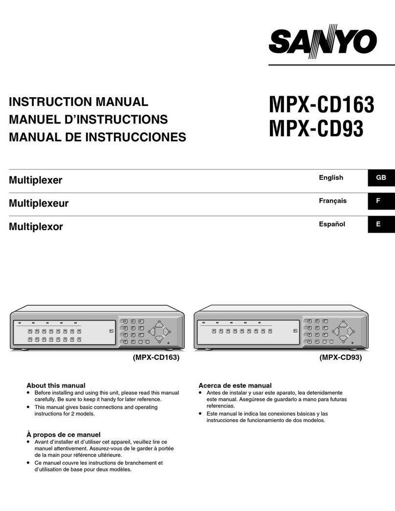 Sanyo MPX-CD163 instruction manual