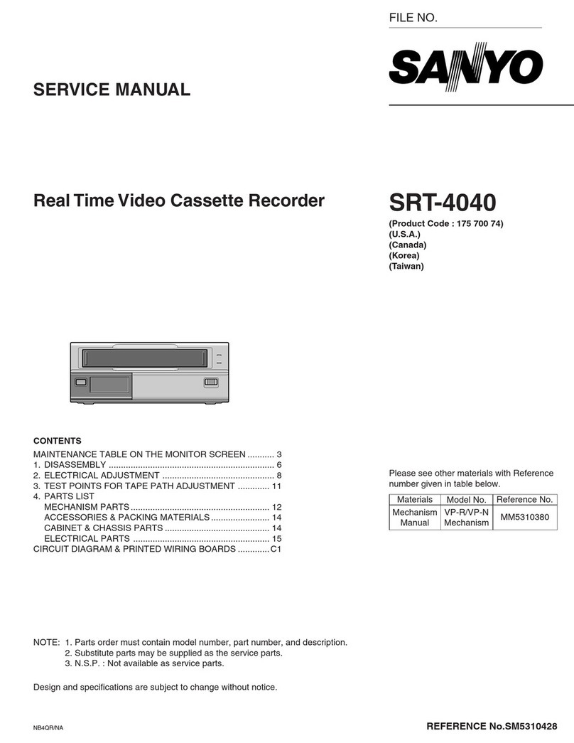 Sanyo SRT-4040 User manual