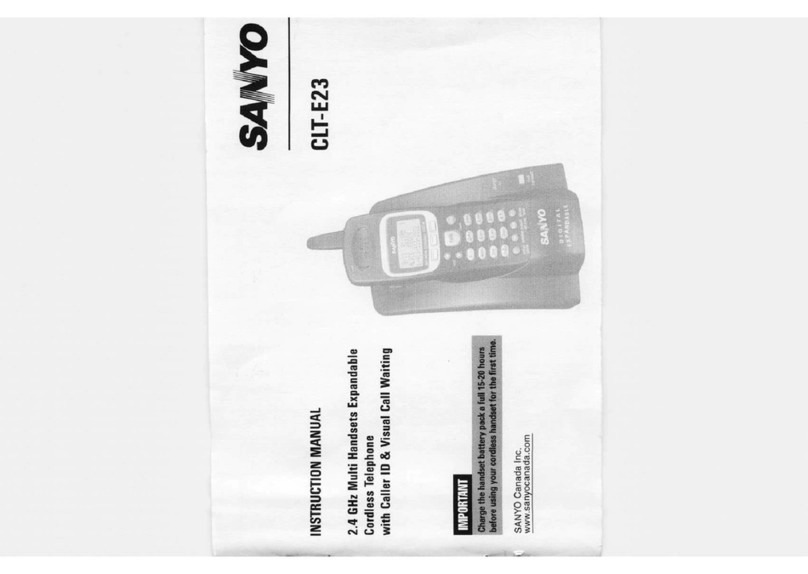 Sanyo CLT-E23 User manual
