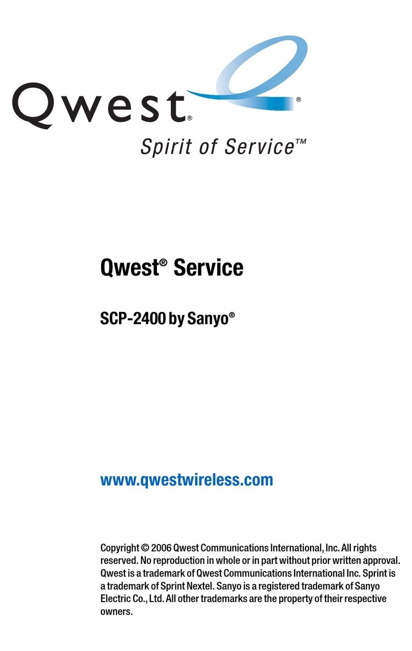 Sanyo SCP-2400 User manual