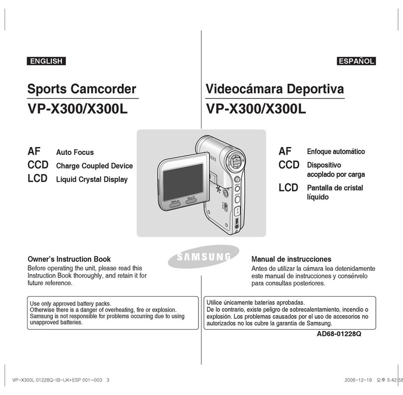 Samsung VP-X300L Owner's manual