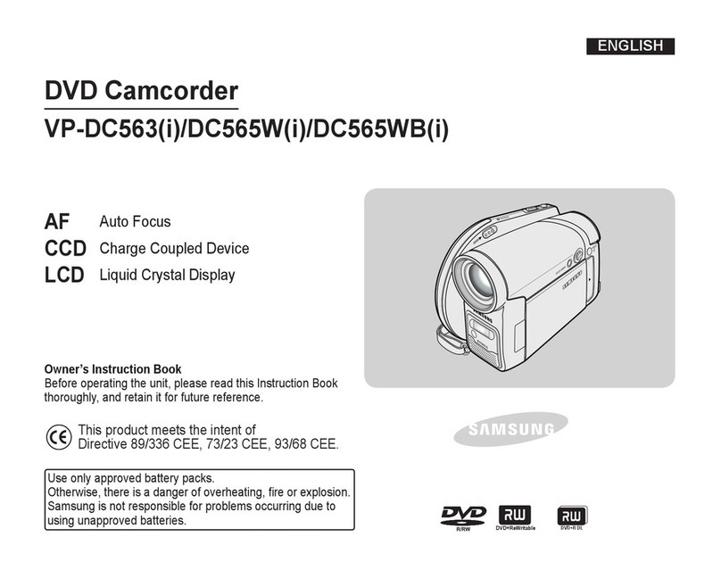 Samsung VP-DC563 Owner's manual
