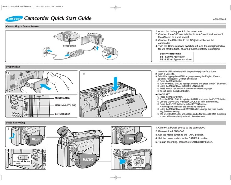 Samsung SC-D107 User manual