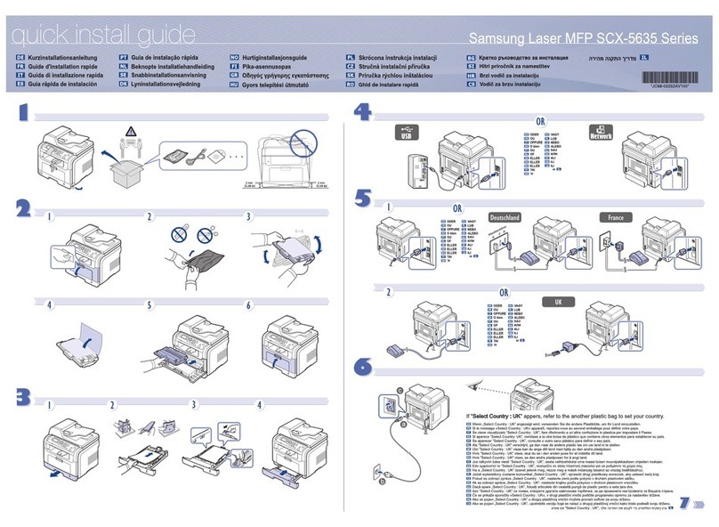 Samsung SCX-5635FN - Mono Laser P/s/c/f USB Enet 1200X1200 128MB... User manual