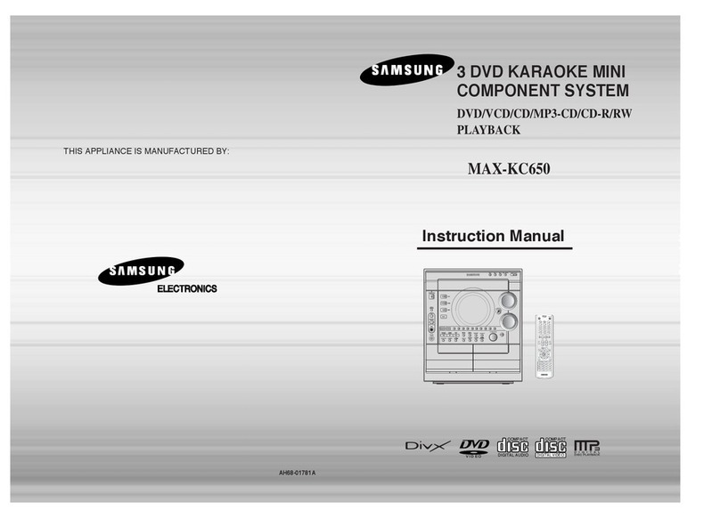Samsung MAX-KC650 instruction manual