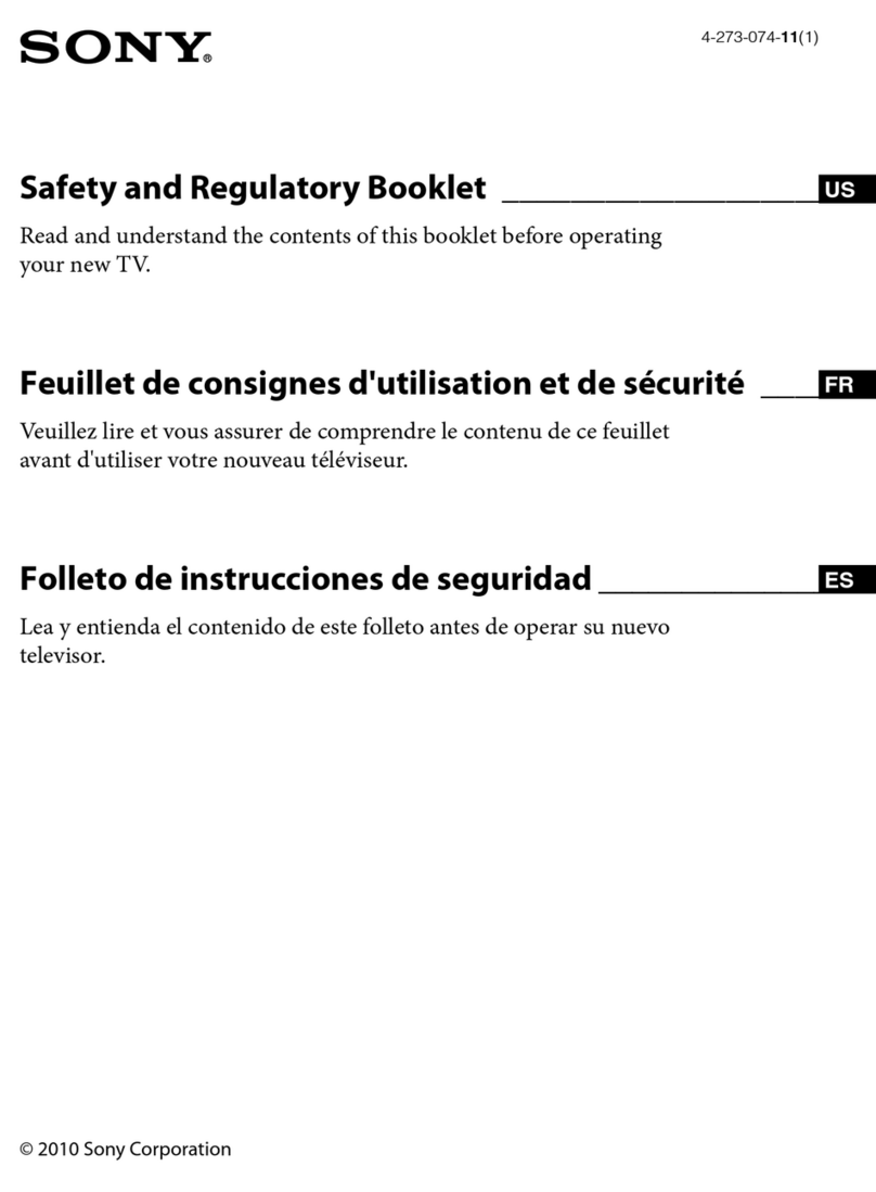 Sony BRAVIA KDL-65HX929 Manual