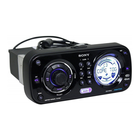 Sony CDX-H910UI Marketing Specifications... Installation/connections