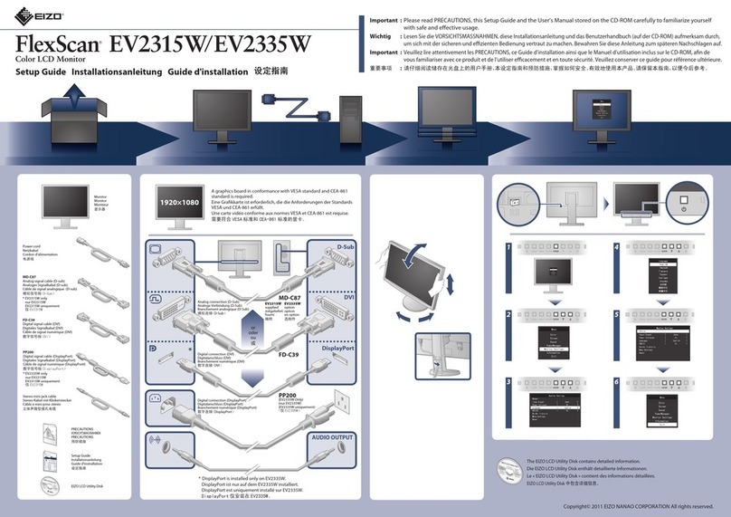 Eizo FLEXSCAN EV2315W - User manual