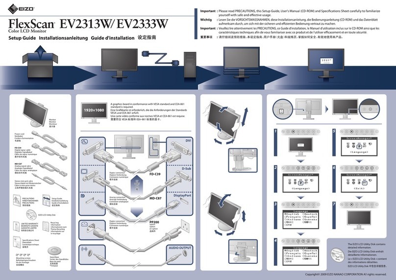Eizo FlexScan EV2313W User manual