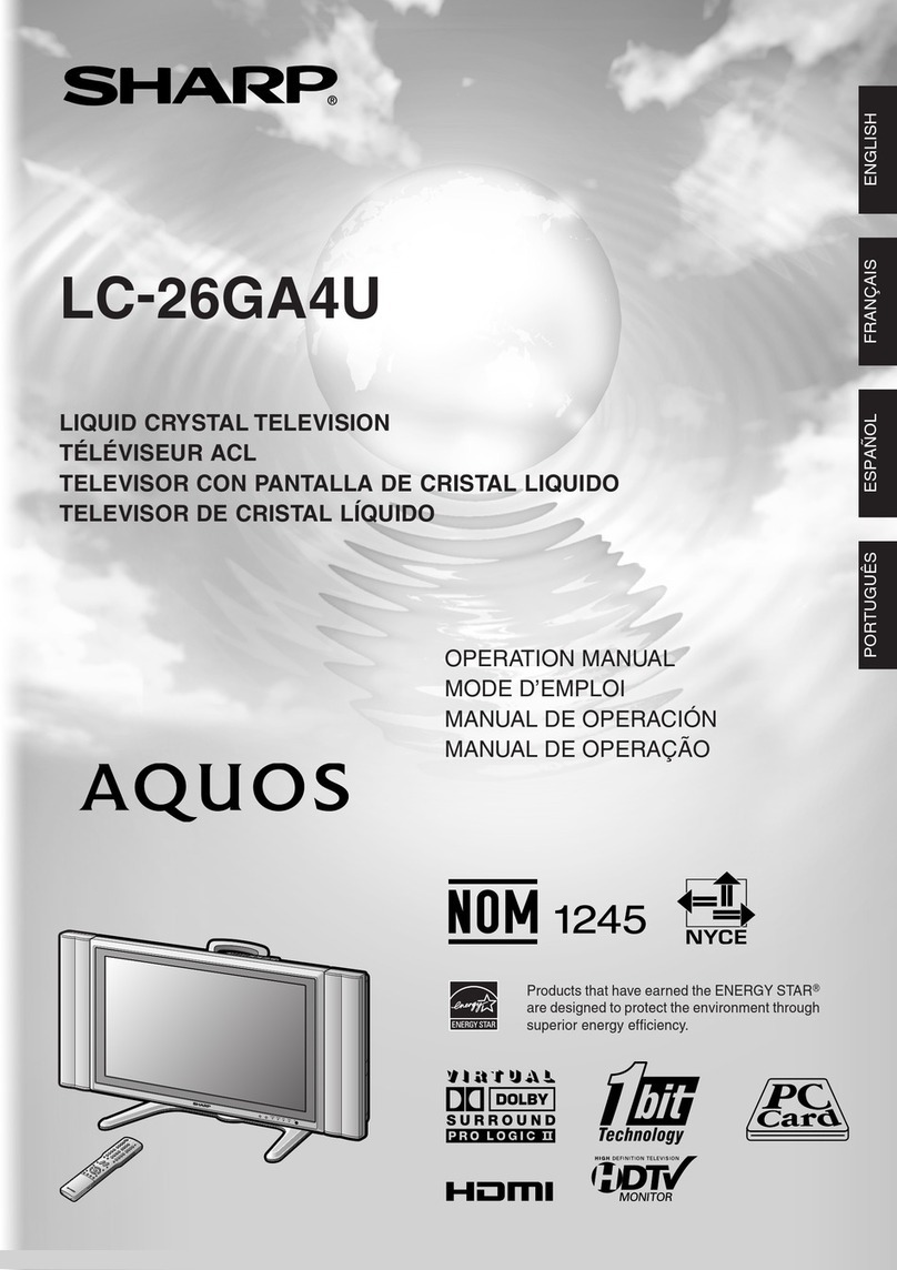 Sharp LC-26GA4U - AQUOS HDTV-Ready LCD Flat-Panel... User manual