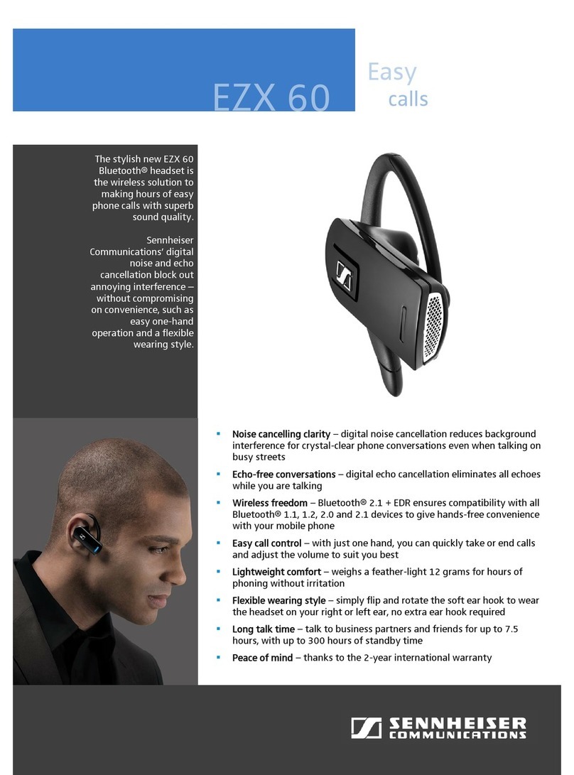 Sennheiser EZX 60 Specifications