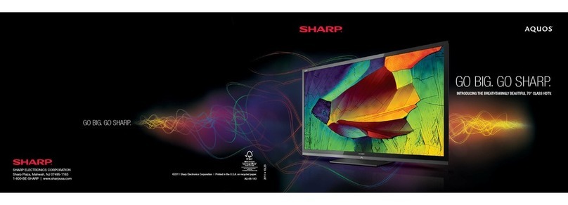 Sharp AQUOS LC-40LE835U User manual