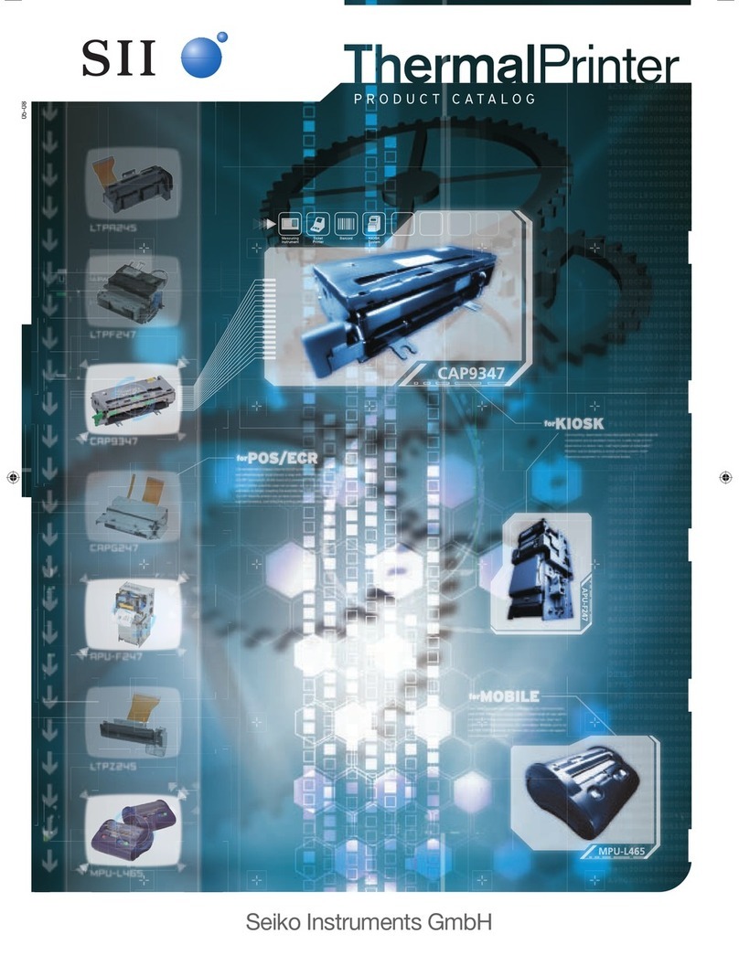 Seiko DPU-3445 User manual