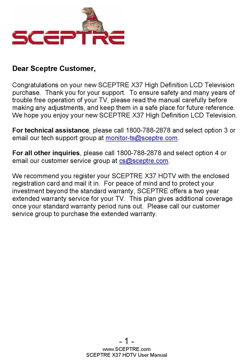 Sceptre X370BV-FHD User manual