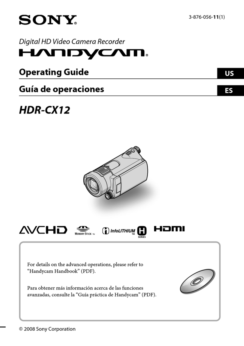 Sony Handycam HDR-CX12 User manual