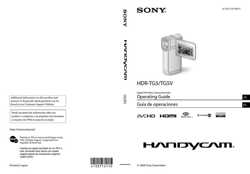 Sony HDR-TG5V User manual