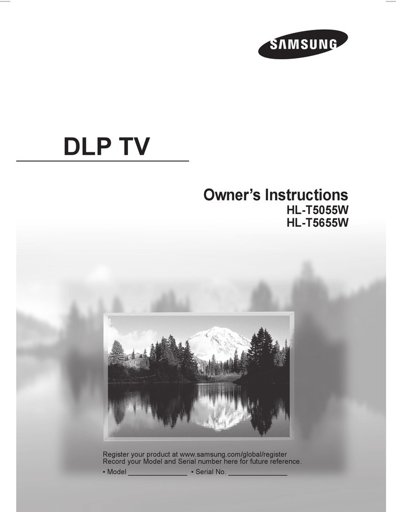 Samsung HL-T5055W User manual Samsung HL-T5055W User manual