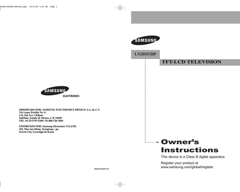 Samsung LN20S51B User manual
