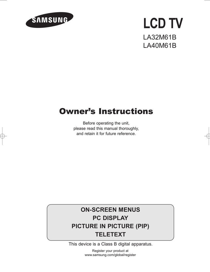 Samsung LA32M61BX User manual Samsung LA32M61BX User manual