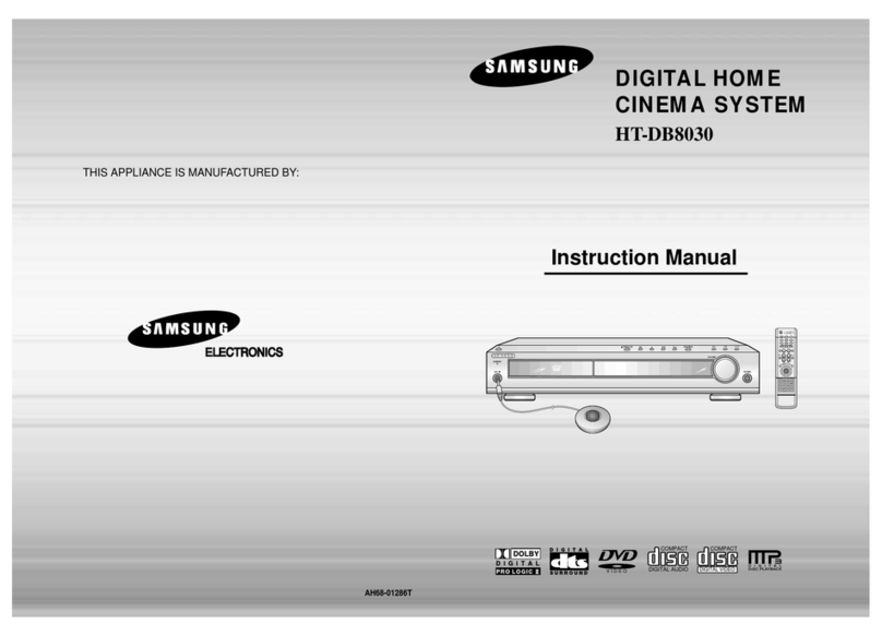 Samsung HT-DB8030 User manual