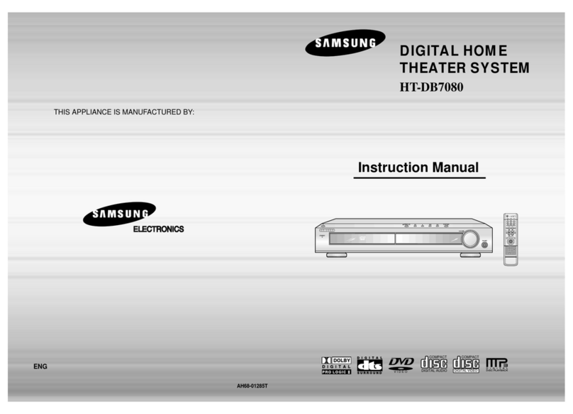 Samsung HT-DB7080 User manual