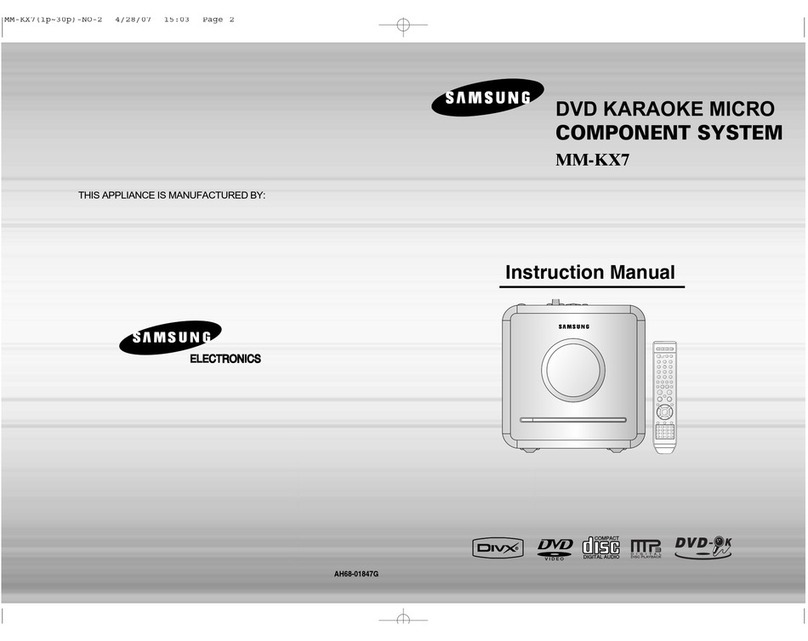 Samsung MM-KX7 User manual